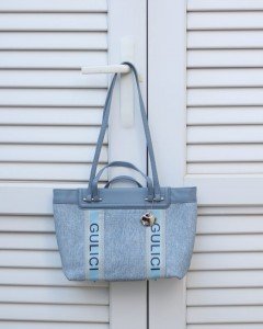 Kadın Mavi Özel Mumlu Kot Kumaş Şerit Detaylı El & Omuz Çantası Kadın Mavi Özel Mumlu Kot Kumaş Şerit Detaylı El & Omuz Çantası