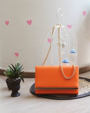 Turuncu Yumuşak Doku Gold Şerit Kalıp Omuz Çantası Turuncu Yumuşak Doku Gold Şerit Kalıp Omuz Çantası