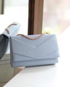 Kadın Bebe Mavi Zarf Kutu Omuz Çantası Kadın Bebe Mavi Zarf Kutu Omuz Çantası