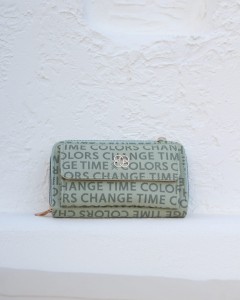 Kadın Mint Yeşili Telefon Bölmeli Yatay Çapraz Askılı Cüzdan Çanta