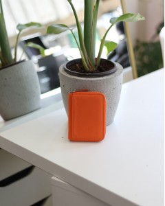 Kadın Turuncu Gerçek Deri Kartlık