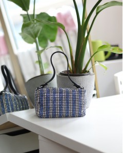 Kadın Silver Mavi Deri Askılı Taşlı Abiye Omuz Çantası