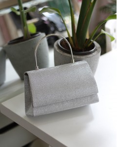 Kadın Silver Metal Tutma Saplı Kapaklı Abiye Çanta Kadın Silver Metal Tutma Saplı Kapaklı Abiye Çanta