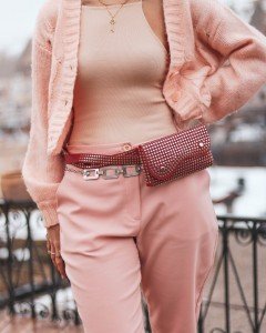 Kırmızı Zımba Detaylı Bel Çantası Kırmızı Zımba Detaylı Bel Çantası