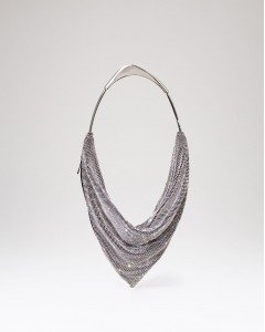 Kadın Silver Taş Dokuma Metal Tutma Sap Detaylı Abiye Çanta