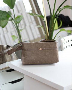 Kadın Vizon Yumuşak Doku Eskitme Desenli Omuz Çantası